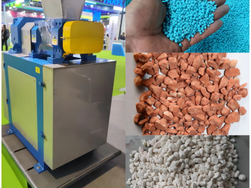 Double roller press granulation machine